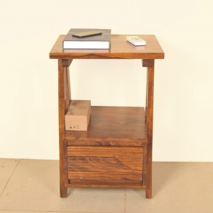 Solid sheehsam wooden room bedside table 