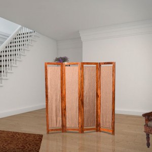 Solid Wooden Cloth Follding Screen