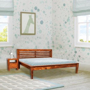 Solid Wood Lynet Bed Without Storage
