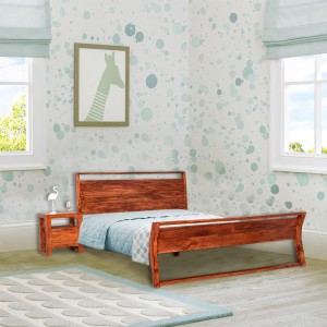 Solid Wood Denzel Sheesham None Storage Bed