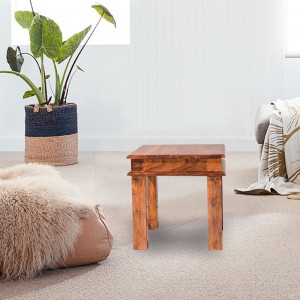 Solid Sheesham Wood Top Plan Peg Table 