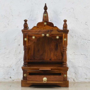 Solid Sheesham Wood Home Pooja Mandir